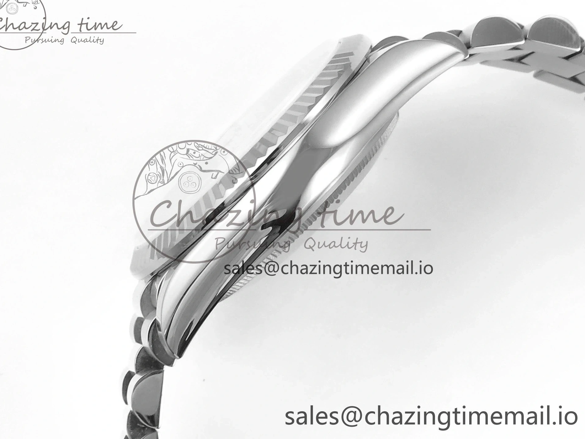 MiroTime 0214 Day Date 36 YG 128236 KF 1:1 Best Edition Ice Blue Crystal Dial on President Bracelet A2836 (Gain Weight) Modern 500